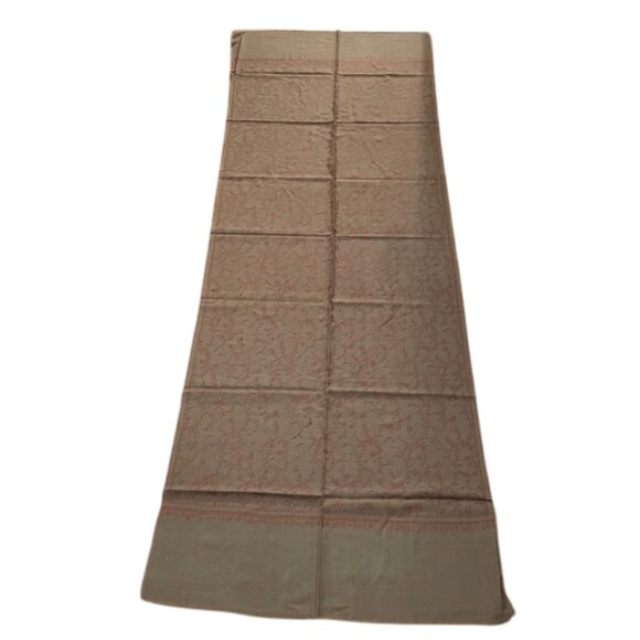 Traditional Hand-Embroidered Kashmiri Pashmina Style Shawl Wrap 85x26 in - Picture 2 of 10